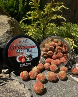 3 D strawbery halibut